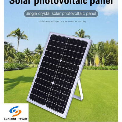 El mono panel solar 18V 30W 1.66A del silicio monocristalino para el hogar
