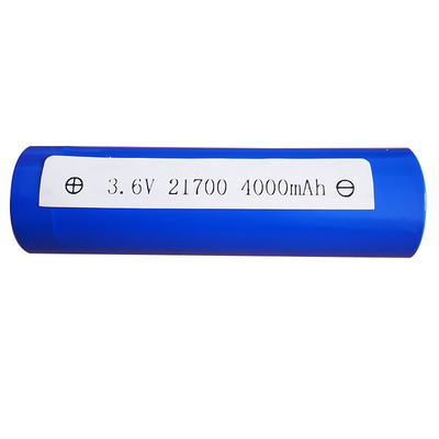 La batería cilíndrica ICR21700 3.6V 4000mah del litio azul con 300 veces del USB completa un ciclo vida