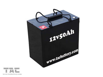 Batería de coche de plomo seca negra de 12V 50AH AGM para la bici eléctrica ROHS y UL y CE