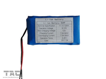 Batería recargable de la ión de litio de la alta capacidad 18650 2500mAh 3S4P 11.1V 10Ah