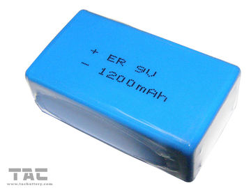energía de la batería de 1200mAh 9V LiSOCl2 pequeña para el contador del agua inteligente