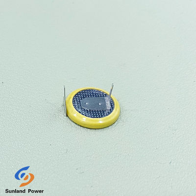 Batería primaria de litio recargable ML1220 3.0V 16mAh Celular de moneda / botón con pierna