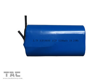 Batería cilíndrica recargable 3.7v 5200mah de 18650 iones de litio