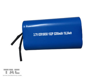 Batería cilíndrica recargable 3.7v 5200mah de 18650 iones de litio