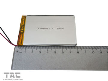 GSP035080 3.7V batería de ión de litio 1300mAh polímero para teléfono móvil, PC portátil