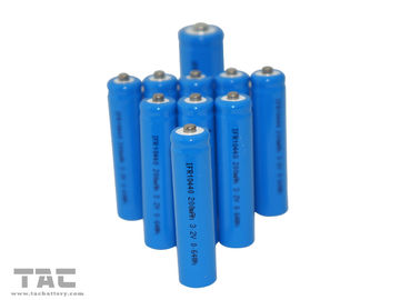 Batería azul AA 14500 600mah del PVC 3.2V LiFePO4 para la lámpara y el LED solares