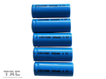 Vida de ciclo larga cilíndrica de la batería 3.7V 200mAh de la ión de litio ICR10280