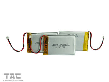 Batería de ión de litio del polímero de Lipo LP063465 3.7V 1300mAh para el PDA