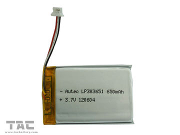 Batería de la batería 3.7V 1.3AH de Lipo con el alambre y el conector para el massager