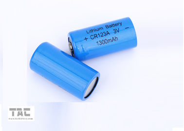 Alta batería primaria batería/Li-Manganeso de litio de la densidad de energía 3.0V CR123A 1300mAh Li/MnO2