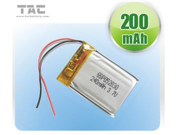 Litio recargable del polímero de la batería LP052030 3.7V 200mAh de Lipo para Bluetooth