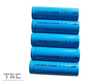 Batería cilíndrica AA 3.7V 14500 de la ión de litio recargable para solar