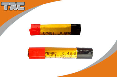 3.7V baterías de iones de litio de polímero 120mAh dimensión 7.5 * 40,5 mm para los cigarrillos eléctricos