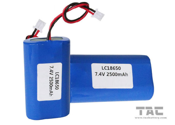 Batería cilíndrica 7.4V 2600mah de la ión de litio ICR18650 para la iluminación al aire libre