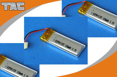 Batería de ión de litio del polímero de GSP041235 3.7V 120mAh para la tarjeta inteligente del PDA MP3 MP4