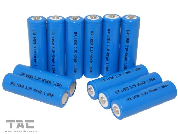 tipo del poder 500mAh de la batería 14500 de 3.2V LiFePO4 para los sistemas del almacenamiento de energía de estabilización de la rejilla