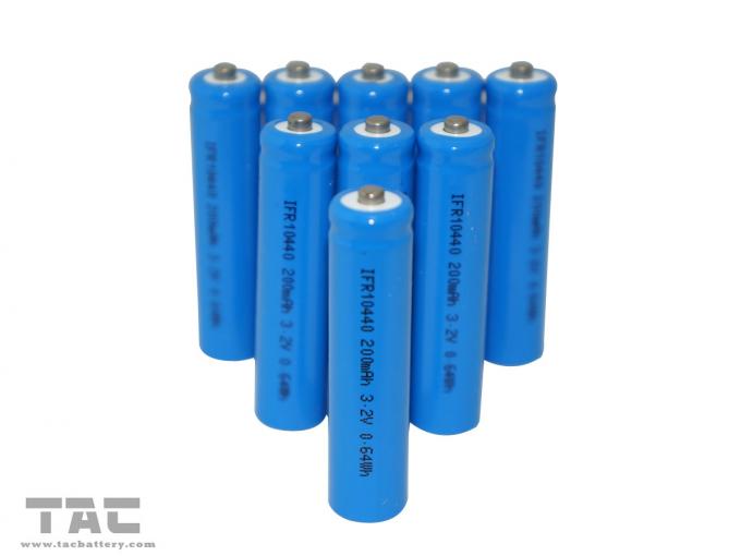 Batería AAA/IFR10440 200mAh de la batería de ión de litio 3.2V LiFePO4 para el producto solar