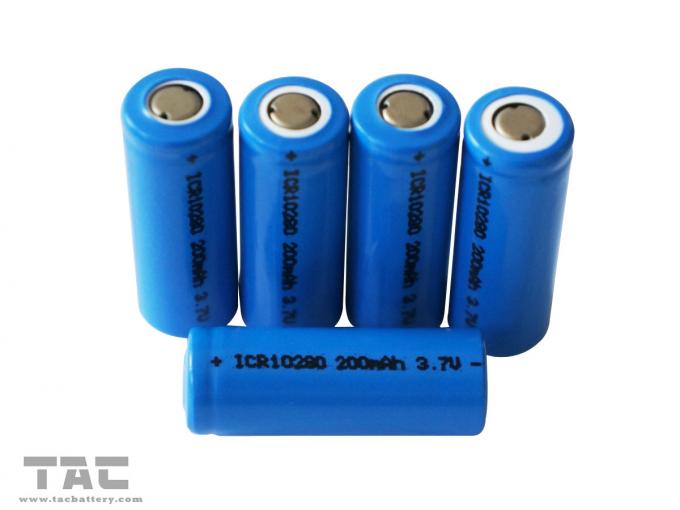 batería cilíndrica ICR10280 200mAh de la ión de litio 3.7V