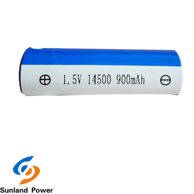 ALCANCE Li Ion Battery cilíndrico ICR14500 1.5V 900MAH del ODM