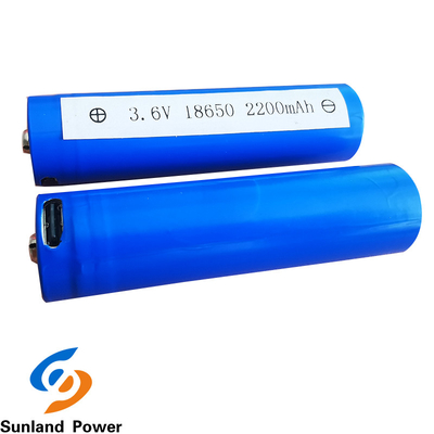 Dispositivos de Ion Cylindrical Battery For Home del litio de ICR18650 3.7V 2200mah