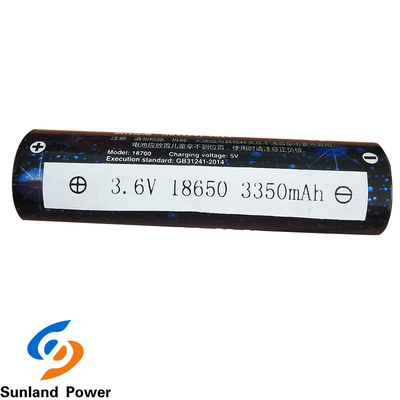 OEM Li Ion Battery cilíndrico ICR18650 3.6V 3350mah con el terminal del USB