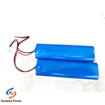 litio Ion Cylindrical Battery Pack ICR18650 2S2P de 7.4V 5.2Ah para el probador de la red del PDA