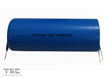 Batería del dióxido del manganeso del litio de la batería del Li-manganeso de CR17450 3.0V 2400mAh
