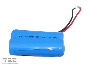 batería 14500 500mAh de 6.4V LiFePO4 para la iluminación decorativa