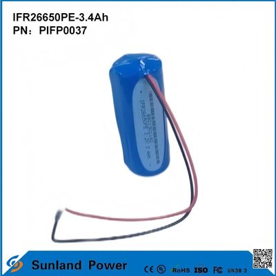 IFR26650PE-3.4Ah 3.2V LiFePO4 Batería para luz solar