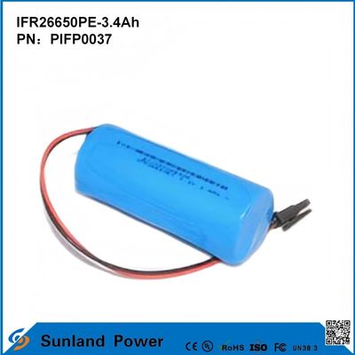 IFR26650PE-3.4Ah 3.2V LiFePO4 Batería para luz solar