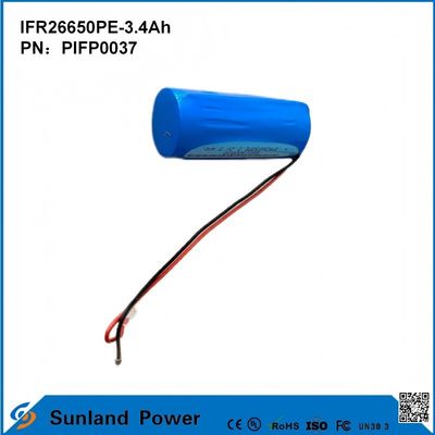IFR26650PE-3.4Ah 3.2V LiFePO4 Batería para luz solar