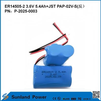 3.6V 5.4AH ER14505-2 Batería primaria Alta y estable tensión de funcionamiento