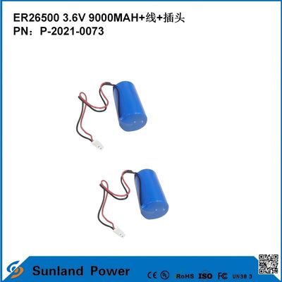 3.6V 9AH ER26500 Batería primaria Alta y estable tensión de funcionamiento