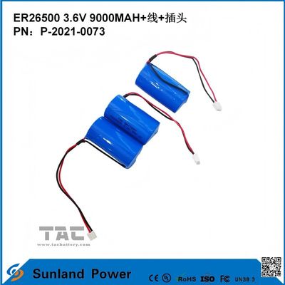 3.6V 9AH ER26500 Batería primaria Alta y estable tensión de funcionamiento