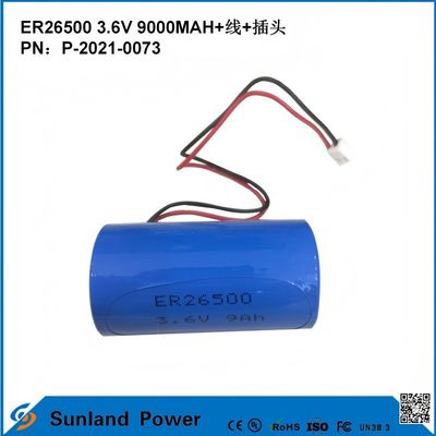 3.6V 9AH ER26500 Batería primaria Alta y estable tensión de funcionamiento
