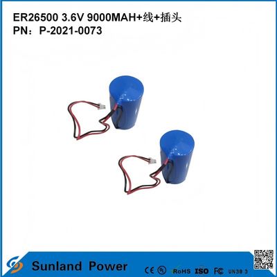 3.6V 9AH ER26500 Batería primaria Alta y estable tensión de funcionamiento