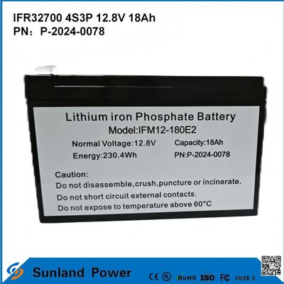 IFR32700 4S3P 12.8V 18Ah Para luces de inundación solares LEDs de jardín de alta luminosidad Luzes solares batería lifepo4