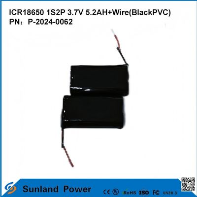 ICR18650-1S2P Batería de alta densidad de energía Seguridad en diversos campos Herramientas eléctricas Electrónica de consumo Vehículos eléctricos