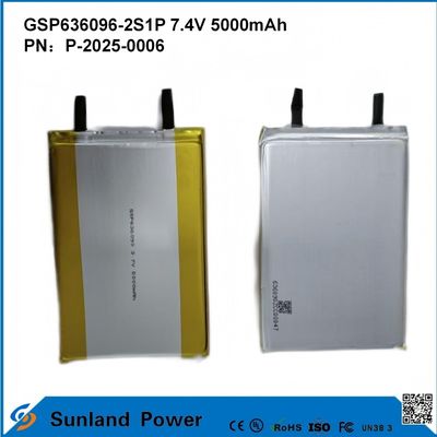 Batería recargable de iones de litio GSP636096-2S1P 7.4V Y 5000mAh Para bancos de energía Aparatos electrónicos al aire libre linterna Iluminación de equipos electrónicos pequeños