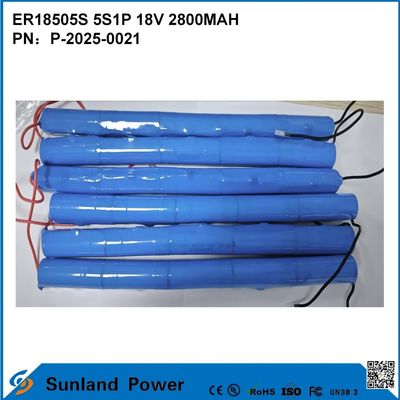 ER18505S 5S1P 18V 2800MAH Batería resistente a altas temperaturas y de gran capacidad