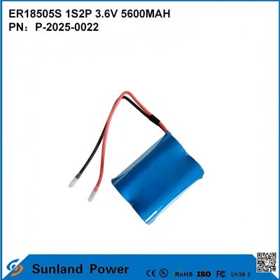 ER18505S 1S2P 3.6V 5600MAH Batería de alta capacidad resistente a altas temperaturas