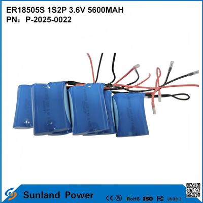 ER18505S 1S2P 3.6V 5600MAH Batería de alta capacidad resistente a altas temperaturas