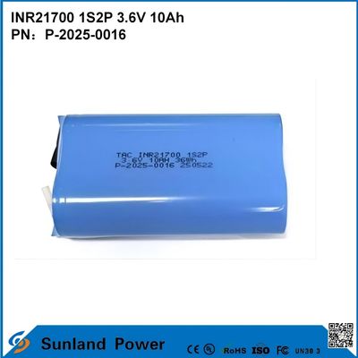 INR21700 1S2P 3.6V 10Ah de alta velocidad de descarga, adecuado para dispositivos de alta demanda de potencia!
