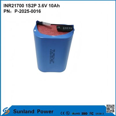 INR21700 1S2P 3.6V 10Ah de alta velocidad de descarga, adecuado para dispositivos de alta demanda de potencia!