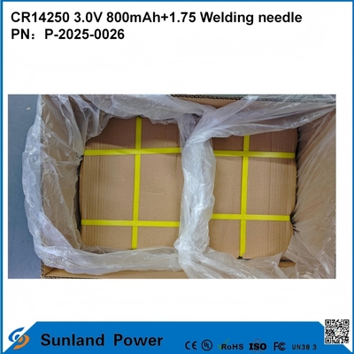 CR14250 3.0V 800mAh + 1.75 Aguja de soldadura se puede utilizar para medidores inteligentes de agua, medidores de electricidad, medidores de gas, respaldo de memoria, memoria CMOS, RTC (relojes en tiempo real), sensores de alarma inalámbricos.