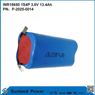La batería INR18650 1S4P 3.6 V 13.4 AH puede usarse en dispositivos médicos perforaciones eléctricas tornillos eléctricos sierras eléctricas ordenadores portátiles tabletas inalámbricos auriculares cerraduras de puertas inteligentes