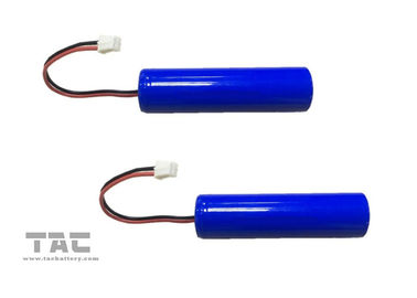Batería cilíndrica 2600mah 3.7v de la ión de litio del PVC para la acción de los terminales de la posición