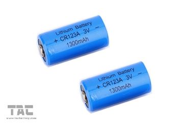 Alta batería primaria batería/Li-Manganeso de litio de la densidad de energía 3.0V CR123A 1300mAh Li/MnO2