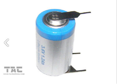 Tipo batería de Energry de 3.6V 14250 1200mAh LiSOCl2 para los dispositivos electrónicos militares