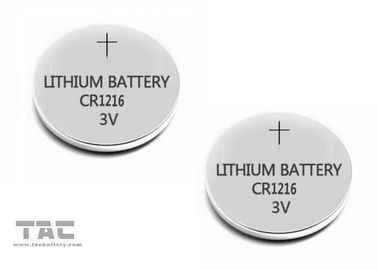 Batería primaria CR1216A 3.0V/25mA de la célula de la moneda del litio de la alta energía para el reloj